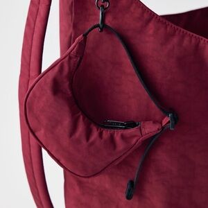 BAGGU Oxblood Crescent Charm